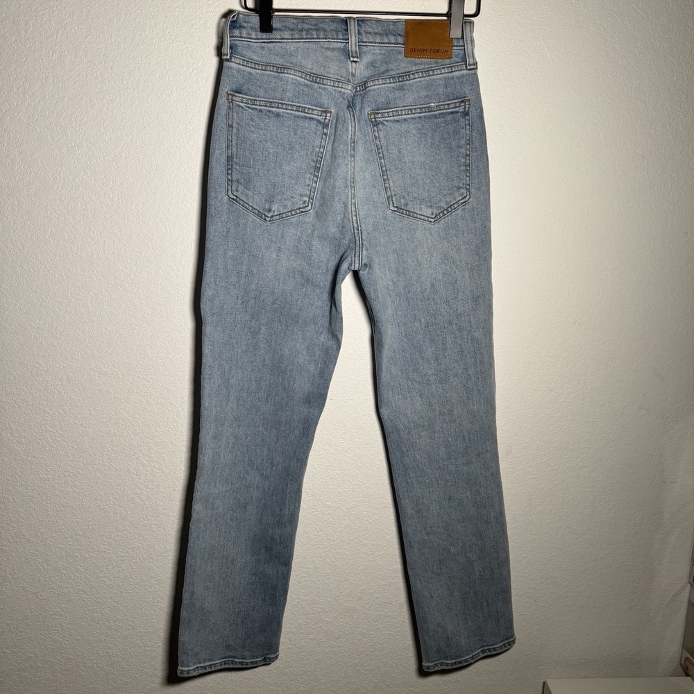 Denim Forum Arlo Jeans | High Rise Straight‎ Light Wash Button Fly | Womens 26 - Picture 12 of 12